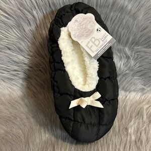 FB By Fuzzy Babba Slipper Docks Women's Shoe Size 7-9 1/2 Black Puffer Slippers